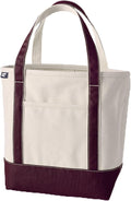 Lands' End Open Top Canvas Tote Bag