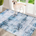 COMSLE Door Mat, Front Door Mat Indoor for Entrance Faux Wool Absorbent Non Slip Modern Throw Rug for Entryway Hallway Muddy Paws - Pet Friendly, 24x48 Inches, Machine Washable