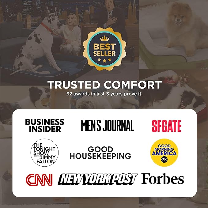 Bedsure XL Plus Orthopedic Dog Bed for Extra Large Dogs - Washable XLarge Dog Cat Bed Waterproof, Comfort Dogs Couch Sofa with Washable Removable Cover, Pet Bed with Nonskid Bottom, Grey, 48"