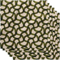 GEOMETRY Cloth Dinner Napkins - Quick-Dry, Ultra-Absorbent, Reusable Cloth Napkins for Dining & Entertaining - Mate 19" x 19" (6 Pack)