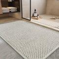 PADOOR-Bath Mat-Super Absorbent Chenille Bathroom Mats-Rubber Backed Bath Mats for Bathroom Non Slip, Easy Clean Bathroom Rugs Front of Bathtub,Shower Room,Sink-17×35, Beige&Cream