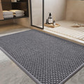 PADOOR-Bath Mat-Super Absorbent Chenille Bathroom Mats-Rubber Backed Bath Mats for Bathroom Non Slip, Easy Clean Bathroom Rugs Front of Bathtub,Shower Room,Sink-24×36, Grey&Darkgrey
