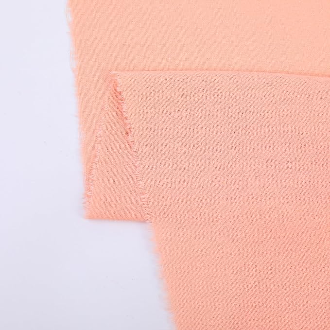 Cotton Fabric Natural Cotton Poplin Fabric by The Yard 100% Cotton, 59 Inches Wide Soft Embroidery Fabric Material for Quilting, Sewing, Crafts, Binding, Backing and Lining (Pink, 5 Yard)