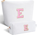 Btffitting Teen Girl Travel Essentials - Birthday Gifts for Girls Teens Kids Daughter Sister Her,Cute Trendy Stuff Makeup Bag Set Cosmetic Bag - White,E