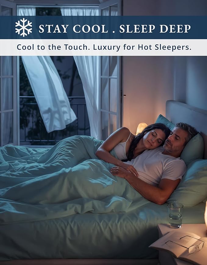 LANE LINEN Luxury Hotel Style 100% Egyptian Cotton Twin Sheets - 1000 Thread Count, Mercerized Cotton, No Pill Fade Resistant Sustainably Produced Twin Bedding Sheets & Pillowcases- French Blue
