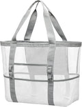 F-color Mesh Beach Bag Family - Large Tote Bag for Cruise Pool Toys Beach Vacation Essentials