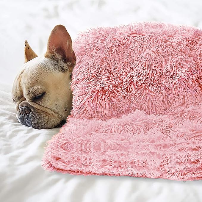 Petbuy Pet Dog Bed Blankets, Fluffy Fleece Dog Throw Blankets Sleep Mat,Soft Puppy Blankets Cat Kitten, S M L XL,Fuzzy Reversible Sherpa Blanket for Bed, Couch, Sofa, Travel,Washable & Lightweight