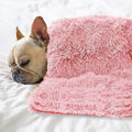 Petbuy Pet Dog Bed Blanket, Fluffy Fleece Throw Sleep Mat, Soft Puppy Cat Kitten Blanket, S M L XL, Fuzzy Reversible Sherpa for Bed, Couch, Sofa, Travel, Washable & Lightweight