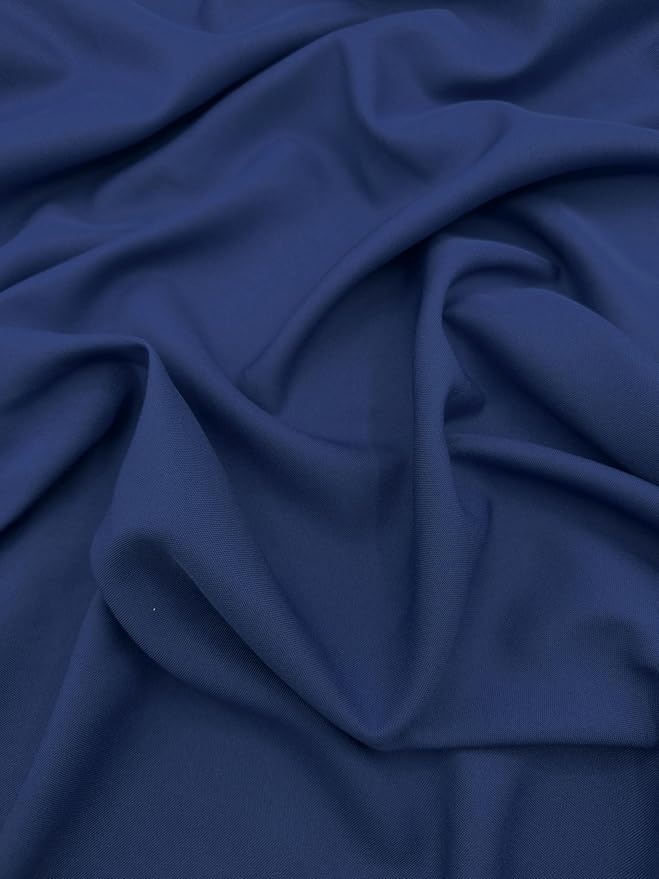EOVEA - Polyester Poplin Fabric by The Yard – 100% Polyester, 60” Wide Durable Versatile Material for Apparel, Home Décor, Crafts, Tablecloths, Curtains, Drapes, Sewing & DIY Projects (Navy,10 Yard)