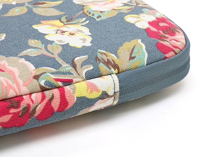 kayond Water-Resistant Canvas 15.6 Inch Laptop Sleeve-Blue Water Hyacinth