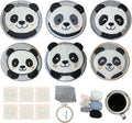 57lilina Punch Needle Coaster Kit for Adults Beginners, 6 Set Complete Animal Panda Punch Needle Stitching Embroidery Art Kit, Step-by-Step Guide Make Punch Needling Drink Coasters for Starter