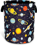 Galaxy Planet Laundry Basket Oxford Cloth Universe Laundry Hamper With Handle Foldable Portable Clothes Storage Basket 18.9 X 16.5 Inch Storage Bag For Laundry Room/Bathroom/Bedroom/Dormitories