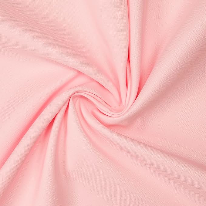 Gee Di Moda Rectangle Tablecloth - 70 x 120 Inch Pink Table Cloth for 6 or 8 Foot Rectangle Tables - Heavy Duty Washable Fabric - for Holiday Party, Dinner, Weddings, Baby Shower & Events