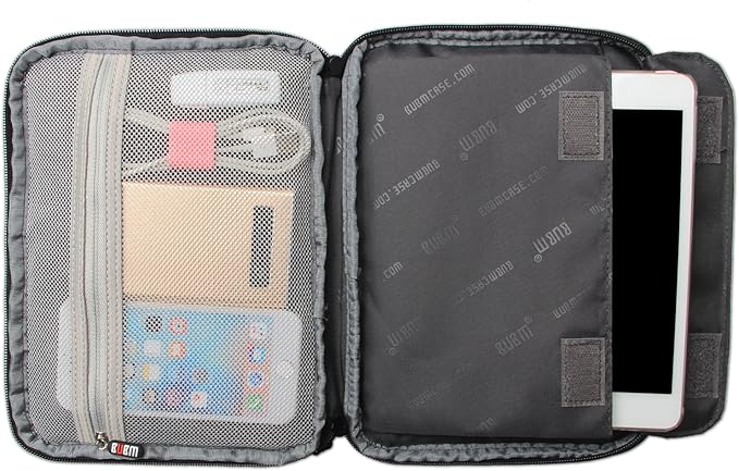 BUBM Electronic Accessories Organizer, Travel Gadget Bag for Cables, Dark Blue