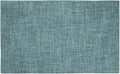 HARFINGTON 6pcs Linen Fabric Placemats 12" x 18" Polyester Rectangle Place Mats Machine Washable Heat Resistant Kitchen Table Mats for Outdoor Indoor Party Family Holiday, Blue Gray