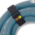 Super-Stretch Wrap-It Storage Straps - 24" (4 Pack) Black - Elastic Hook and Loop Cinch Straps fir Garden and Pool Hose Storage