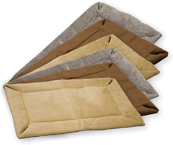 K&H Pet Products Self-Warming Dog Crate Pad, Self Heating Cat Mat, Portable, Machine Washable, No Electric Needed, Adjustable Fit, Non-Slip, Great for Cat Window Perches - Extra-Small 14 X 22in Mocha