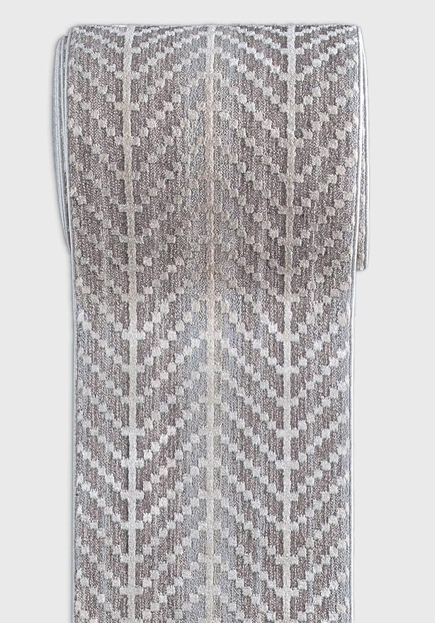 Well Woven Custom Size Hallway & Stair Runner- Harlow Rhodes Taupe 31 Inches Wide x 99 Feet Long Runner (31" x 99') Runner Rug - Contemporary Design, Ultra-Soft, Easy-Clean