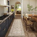 Washable Runners for Hallways Kitchen Rug: 2'6"x8' Kitchen Runner Stain Resistant Non Slip Low Pile Soft Carpet Runners for Hallways Bedroom Entryway Indoor Beside Bathroom Laundry Room