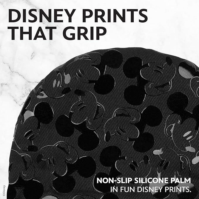 Disney Oven Mitts - 5.5” x 7.5” Heat-Resistant Mini Oven Mitts with Non-Slip Printed Silicone Disney Silhouettes - Mickey & Minnie, Stitch, Winnie The Pooh