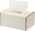 uxcell Tissue Box Cover, Rectangle Modern Tissue Box Holder with Magnetic Closure for Living Room Bedroom Office Hotel Desk (7.5"x5.1"x3.5", White)
