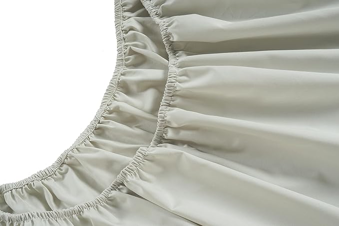 LANE LINEN Bed Sheets Queen Size – Premium 450 Thread Count Long-Staple 100% Cotton Sheets Queen Size Set, Hotel Luxury Soft & Cool Sateen Finish, Fully Elasticized 15" Deep Pocket – Moonstruck