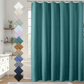 Aiyufeng Turquoiser Shower Curtain for Bathroom, Embossed Textured Fabric Shower Curtain for Bathroom - Soft Cloth & Hotel Spa, Machine Washable, 72X96, Turquoiser
