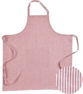Solino Home 100% Pure Linen Apron for Women & Men - Full Midi Bib Apron Adjustable Neck Strap with Center Pockets for Kitchen