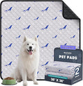 Velvopet Washable Pee Pads for Dogs, 2 Pack Puppy Pads, Super Absorbent & Leakproof with Anti-Slip Bottom for Dog Training, Crates, Car, Pet Pee Pads, and Furniture Protection, 36"x36"