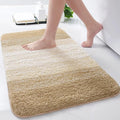 Arotive Microfiber Bathroom Rugs, Shaggy Soft and Absorbent Bath Rug, Non-Slip, Thick Plush Machine Washable Dry Bath Mats for Bathroom, Tub and Shower, 24x16, Camel, Rectangular