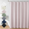 Aiyufeng Moga Pink Shower Curtain, Pink Bathroom Curtain with Textured, Embossed Fabric Shower Curtain, Hotel Quality Bathroom Shower Curtains, 72 x 72 Inches