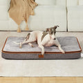LIORCE Memory Foam Large Dog Bed - 4” Thick Orthopedic Beds for Large Dogs - Waterproof Dog Bed with Removable Washable Cover & Wrap-Around Zipper - Ultimate Comfort and Easy Maintenance