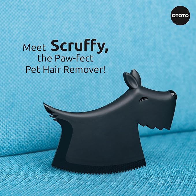 OTOTO NEW Scruffy Pet Hair Remover - Gifts for Dog Lovers, Dog Accessories, Pet Hair Removal Tool