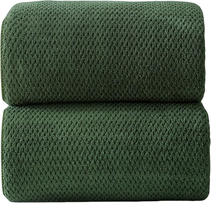 Akzpe 40x80 Inches Bath Sheets Towels for Adults Oversized Bath Towels Extra Large Luxury Super Soft Absorbent Quick Dry Microfiber(Olive Green,2PCS)