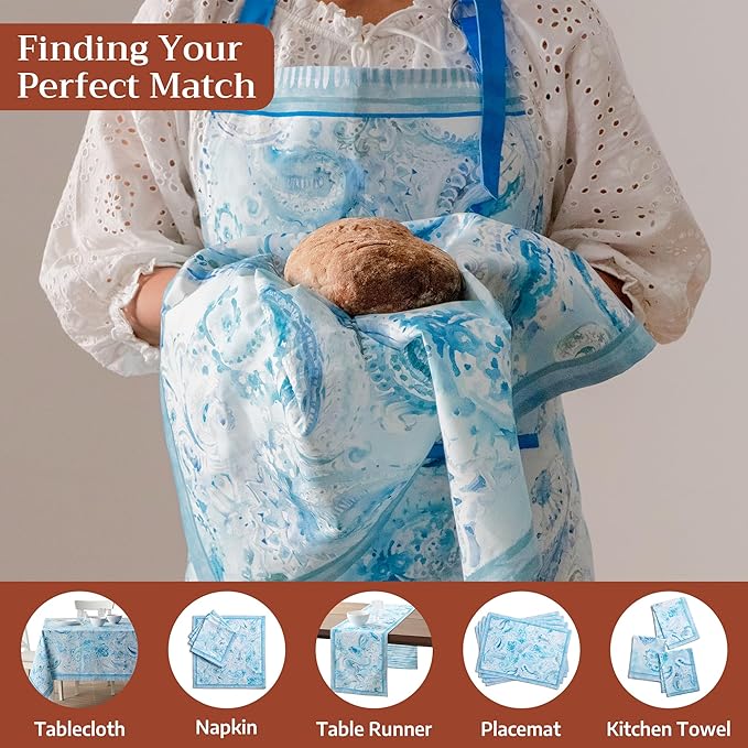 Maison d' Hermine 100% Cotton Apron for women with Pocket Kitchen Chef Apron for Men Cooking Gardening Server Waitress