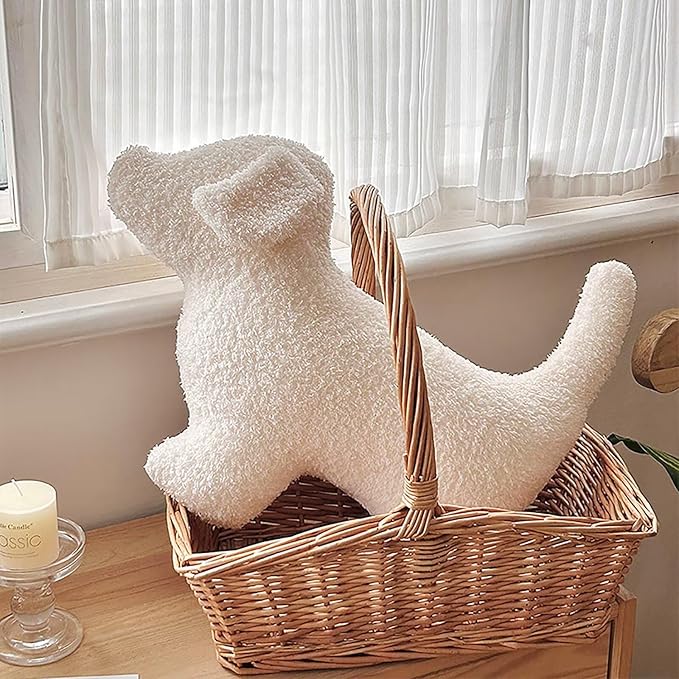 Yooname Animals Shaped Throw Pillow for Bed,Home Decorative Pillows for Bedroom Aesthetic,Soft Dog Pillow for Couch,Handmade Living Room Throw Pillow