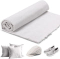 Caydo White Linen Fabric, (62In x 19In) Large Size Linen Material for Making Garment Craft Flower Pot Interior Decoration