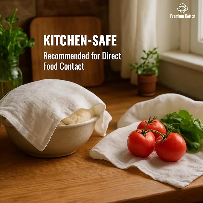 Dish Cloths Cotton| Kitchen Wash Cloth | Shop Towels Absorbent and Lint Free Flour Sack| Dishcloths for Kitchen Washing Dishes| Thick Absorbent Quick Dry Dish Rags | 50 Pack 13"x13" White