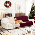 CYCMACO Waterproof Dog Bed Cover, Non-Slip Dog Blanket for Couch, Couch Covers for Dogs Washable, Pet Blanket for Furniture, Pet Bed Mat for Sofa, Car, Pet Supplies Christmas (68x82 Inch, Burgundy)
