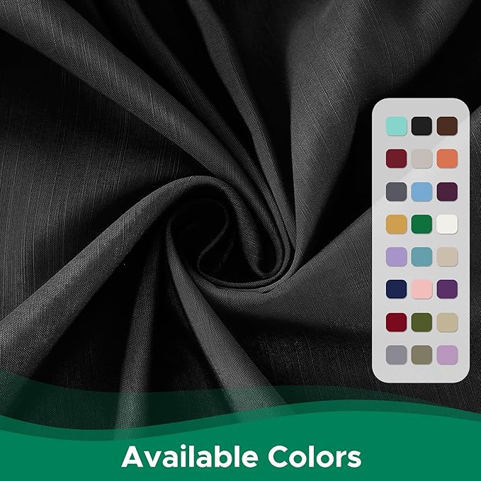 Biscaynebay Wrap Around Bed Skirts for King & Cal King Beds 17" Long Drop, Black Adjustable Elastic Dust Ruffles Easy Fit Wrinkle & Fade Resistant Silky Luxurious Fabric Solid Machine Washable