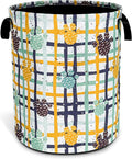 NUTAINLA Paw Prints Laundry Basket Cat Dog Pet Paw Foldable Oxford Cloth Funny Tote Bag Laundry Hamper Clothes Storage Bucket Toy Organizer For Bathroom/Laundry Storage/Bedroom 18.9x16.5 Inch