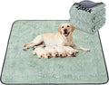 LOOBANI Washable Pee Pads for Dogs: 2 Pack Super Absorbent Reusable Puppy Pads, Leakproof and Waterproof Dog Training Pads Whelping Pads for Potty, Floor, Crate, Couch, Bed and Travel, 48"x48"