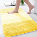 Arotive Microfiber Bathroom Rugs, Shaggy Soft and Absorbent Bath Rug, Non-Slip, Thick Plush Machine Washable Dry Bath Mats for Bathroom, Tub and Shower, 30x20, Yellow, Rectangular