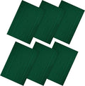Ample Decor 100% Cotton Bath Mats 34 x 20 Inches, Quick Dry, 1350 GSM Banded Border Shower Bathroom Floor Mat, Not Bathroom Rug - Christmas Green, Pack of 6