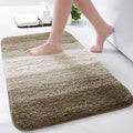 Arotive Microfiber Bathroom Rugs, Shaggy Soft and Absorbent Bath Rug, Non-Slip, Thick Plush Machine Washable Dry Bath Mats for Bathroom, Tub and Shower, 24x16, Coffee, Rectangular