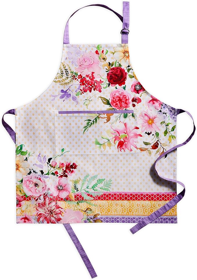 Maison d' Hermine 100% Cotton Apron for women with Pocket Kitchen Chef Apron for Men Cooking Gardening Server Waitress