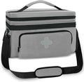 GDNasist Medicine Storage Bag, Medical Bag Pill Bottle Organizer for Emergency, Medicine Box Empty with Small Portable Pouch, First Aid Box for Travel and Home Storage