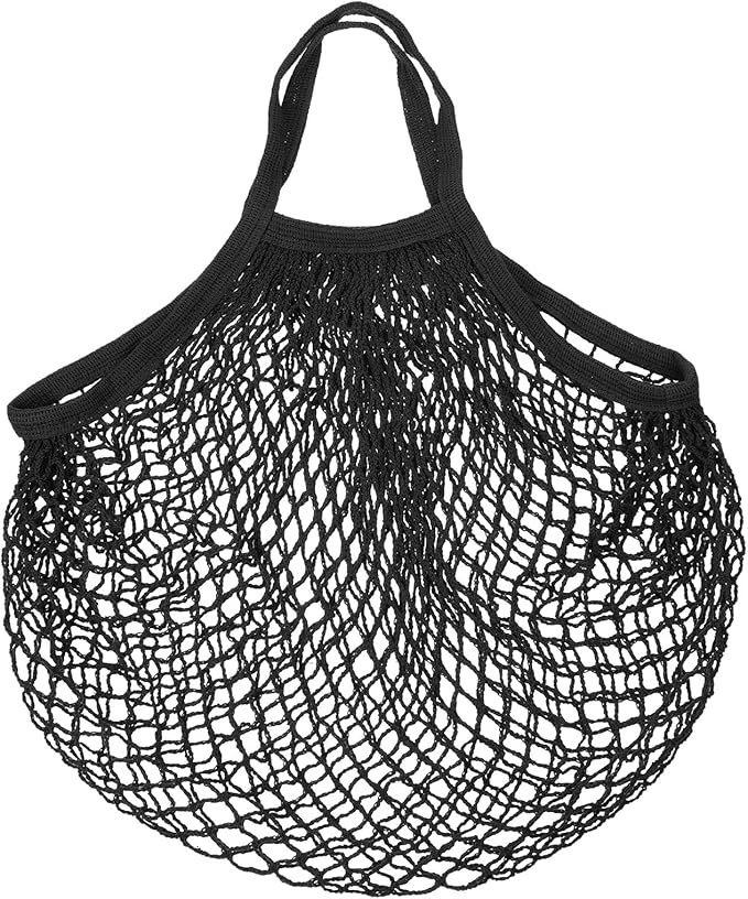 MECCANIXITY Cotton Mesh Bag Reusable Washable Mesh Net String Grocery Bags Organizer for Fruits Vegetables Shopping