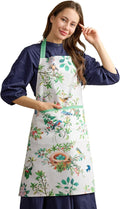 Maison d' Hermine 100% Cotton Apron for women with Pocket Kitchen Chef Apron for Men Cooking Gardening Server Waitress