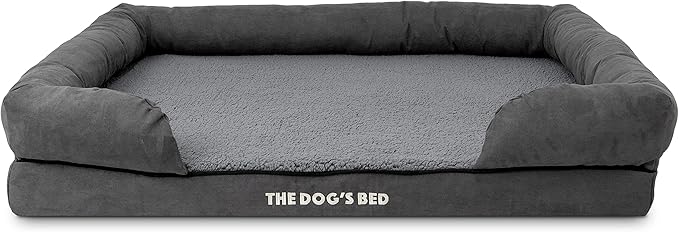 The Dog's Bed Replacement Outer Cover ONLY (Outer Cover ONLY - NO Bed, NO Waterproof Inner) for The Dog's Bed, Washable Plush Fabric, Extra Large (Grey Plush) Veterinary Approved